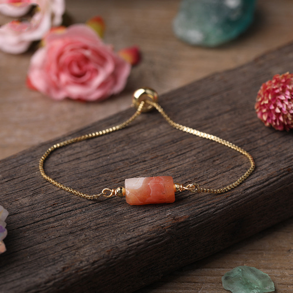 Sacrametal Healing Crystal Bracelet : Minimalist Intention Jewelry