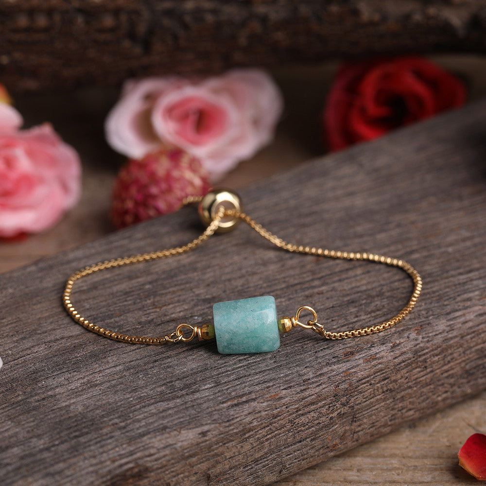 Sacrametal Healing Crystal Bracelet : Minimalist Intention Jewelry