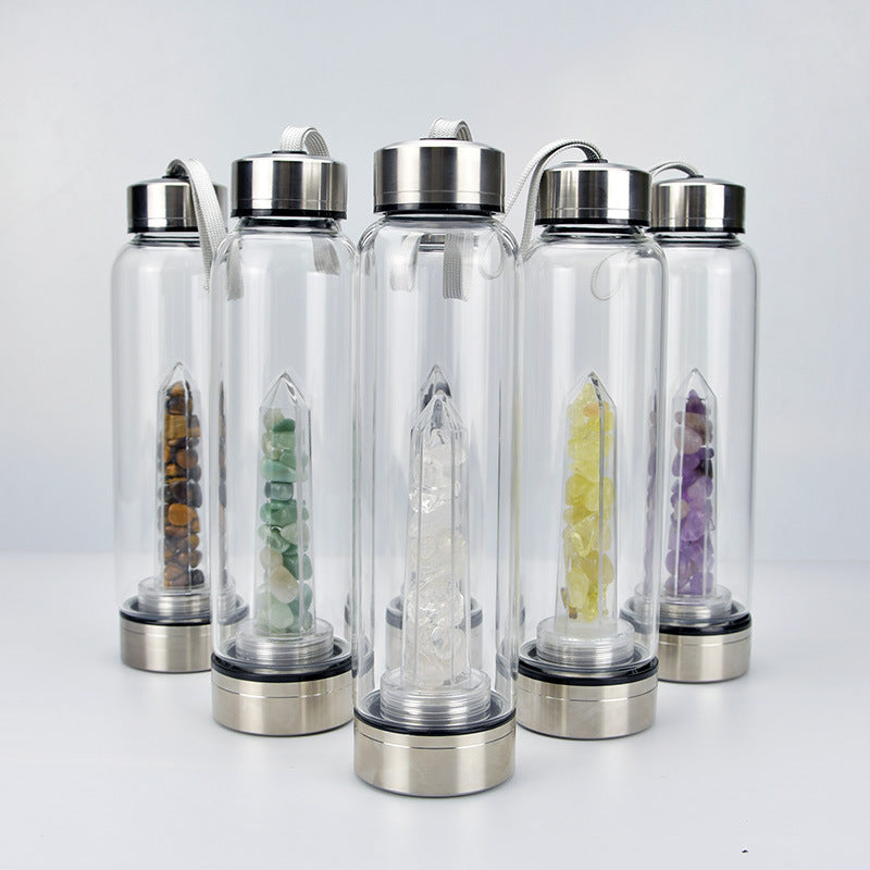 Sacrametal Crystal Infusion Vessel: Intention-Crafted, Portable Hydration