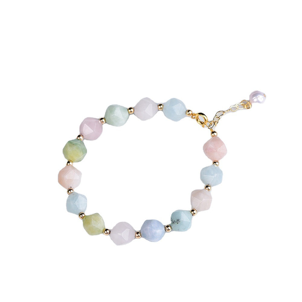 Sacrametal Morganite & Aquamarine Bracelet: A Beaded Healing Crystal