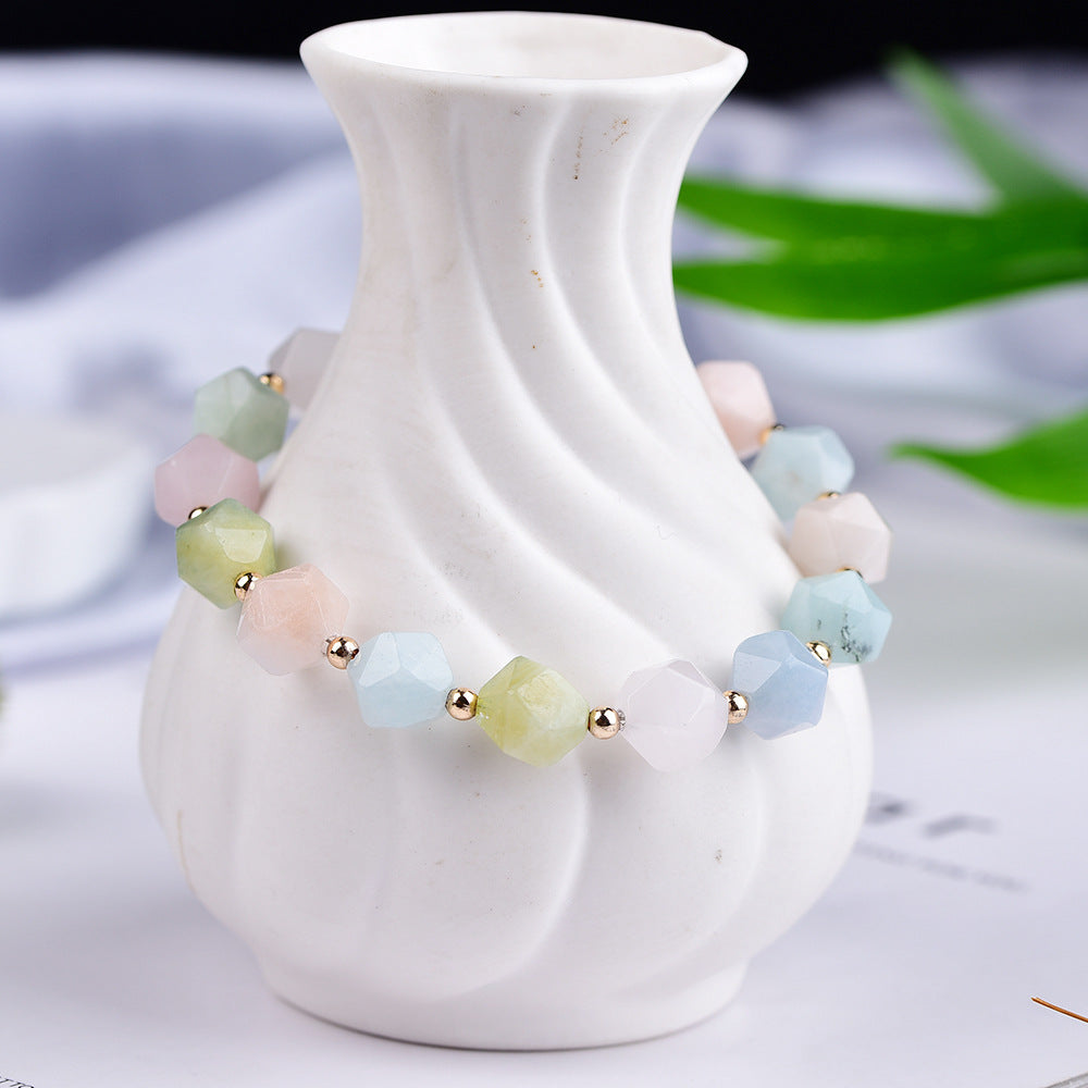 Sacrametal Morganite & Aquamarine Bracelet: A Beaded Healing Crystal