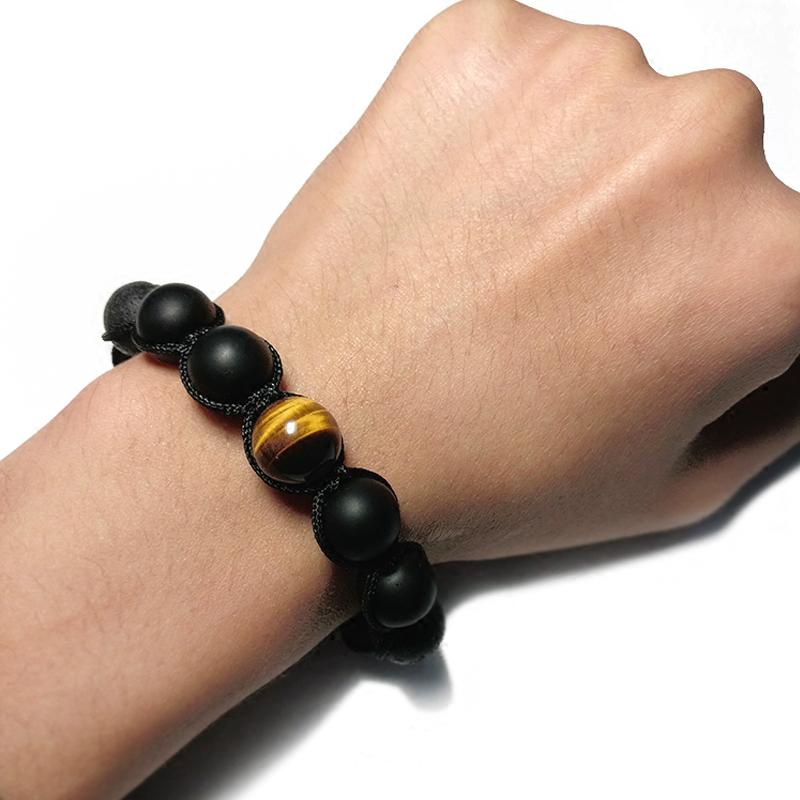 Volcanic & Tiger's Eye Bracelet: Strength & Grounding