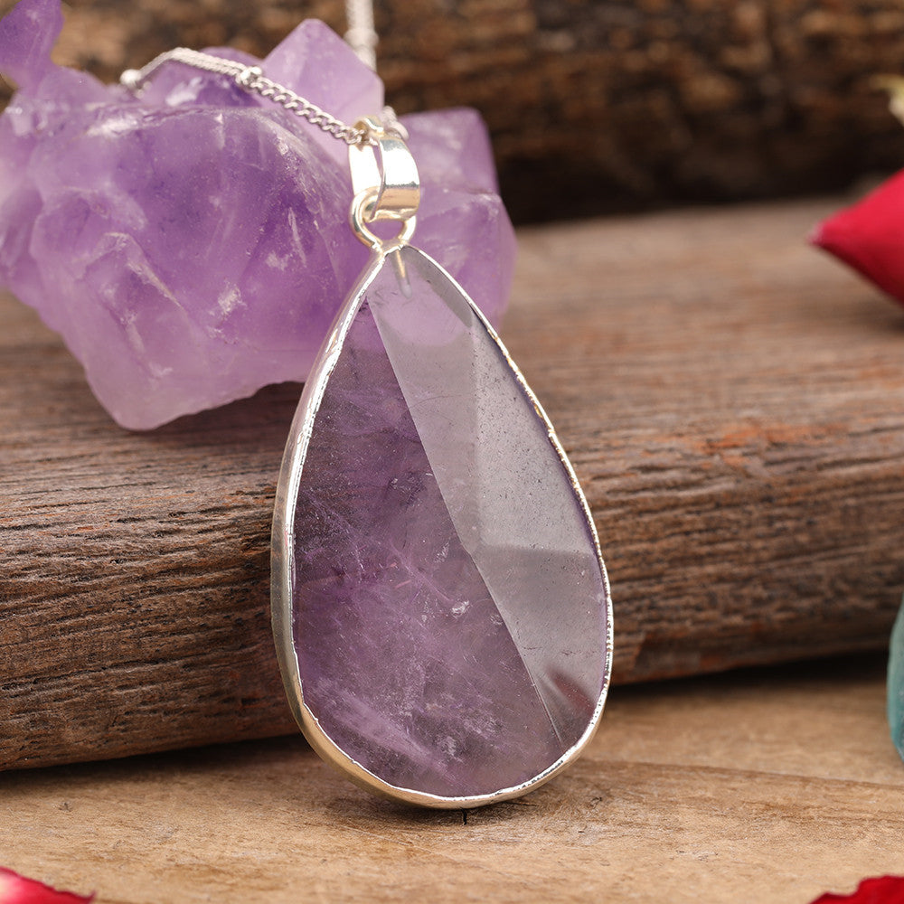 Healing Crystal Waterdrop Pendant | Intention & Clarity