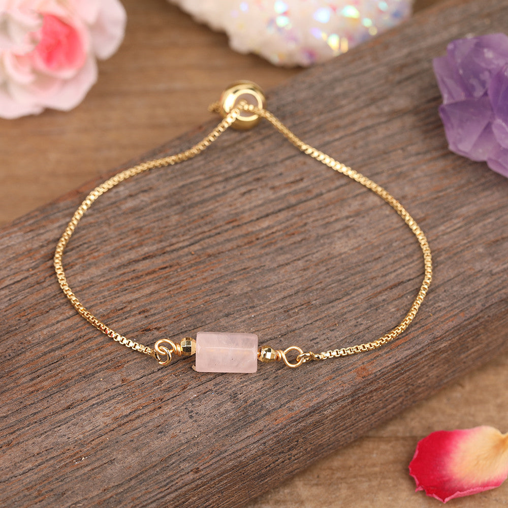 Sacrametal Healing Crystal Bracelet : Minimalist Intention Jewelry