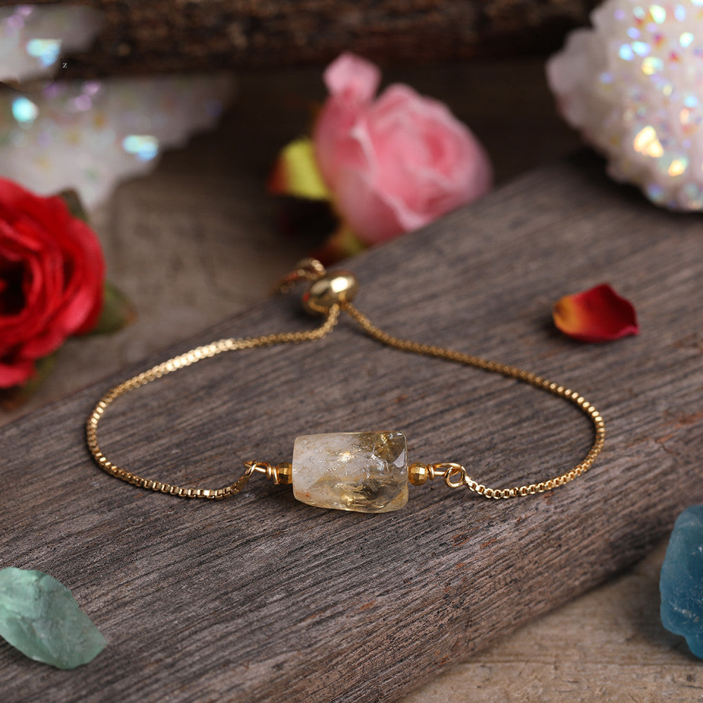 Sacrametal Healing Crystal Bracelet : Minimalist Intention Jewelry
