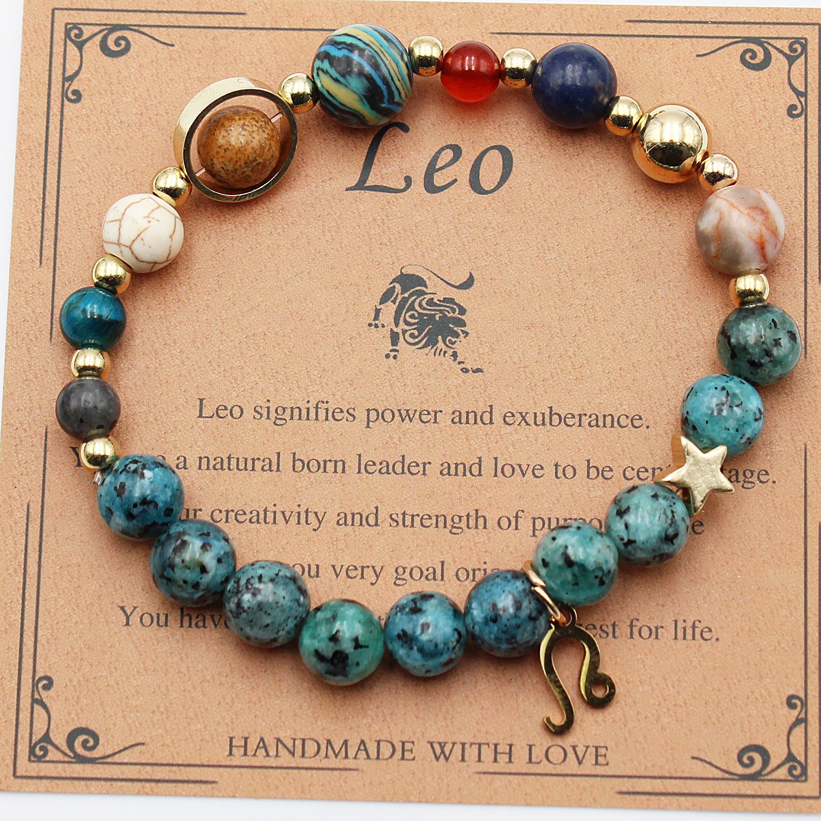 Sacrametal Stone Zodiac Bracelet: Eight Planets, Intention & Guidance