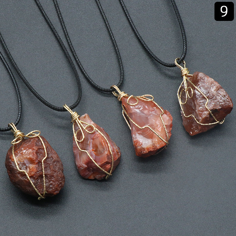 Sacrametal Wire Wrapped Crystal Pendant: Intention & Grounding