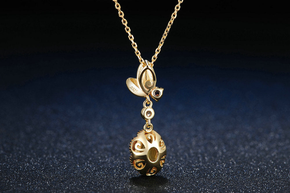 Sacrametal Citrine Leaf Pendant: Abundance Necklace