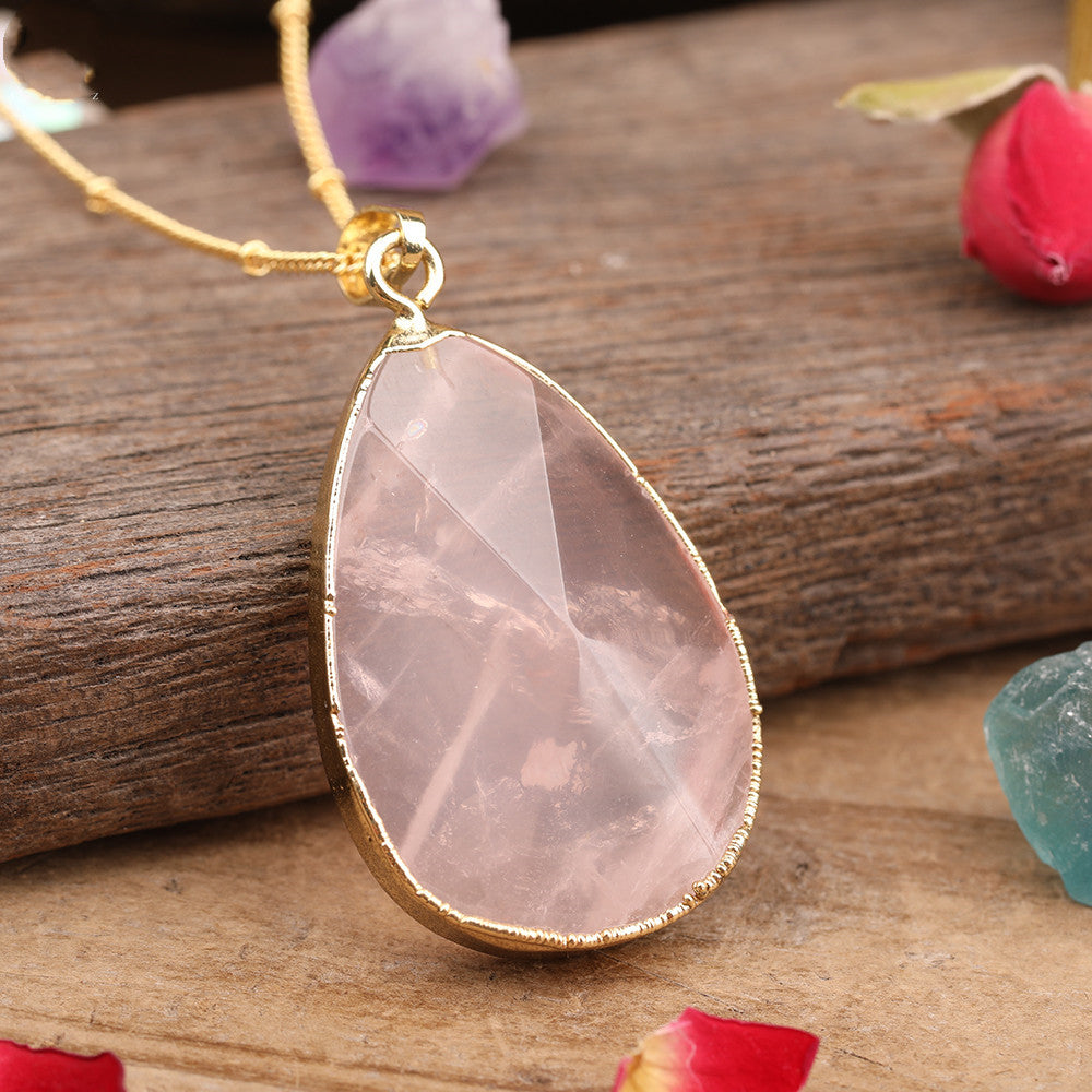 Healing Crystal Waterdrop Pendant | Intention & Clarity