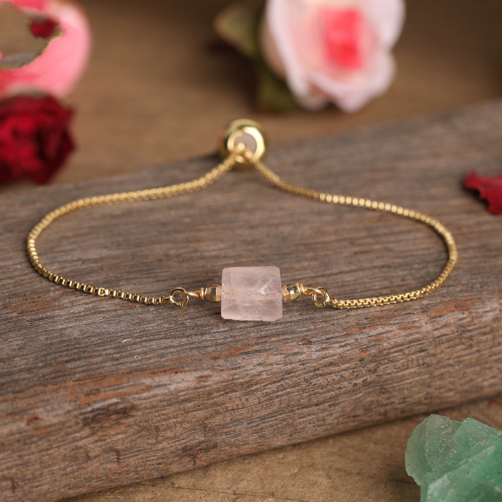 Sacrametal Healing Crystal Bracelet : Minimalist Intention Jewelry
