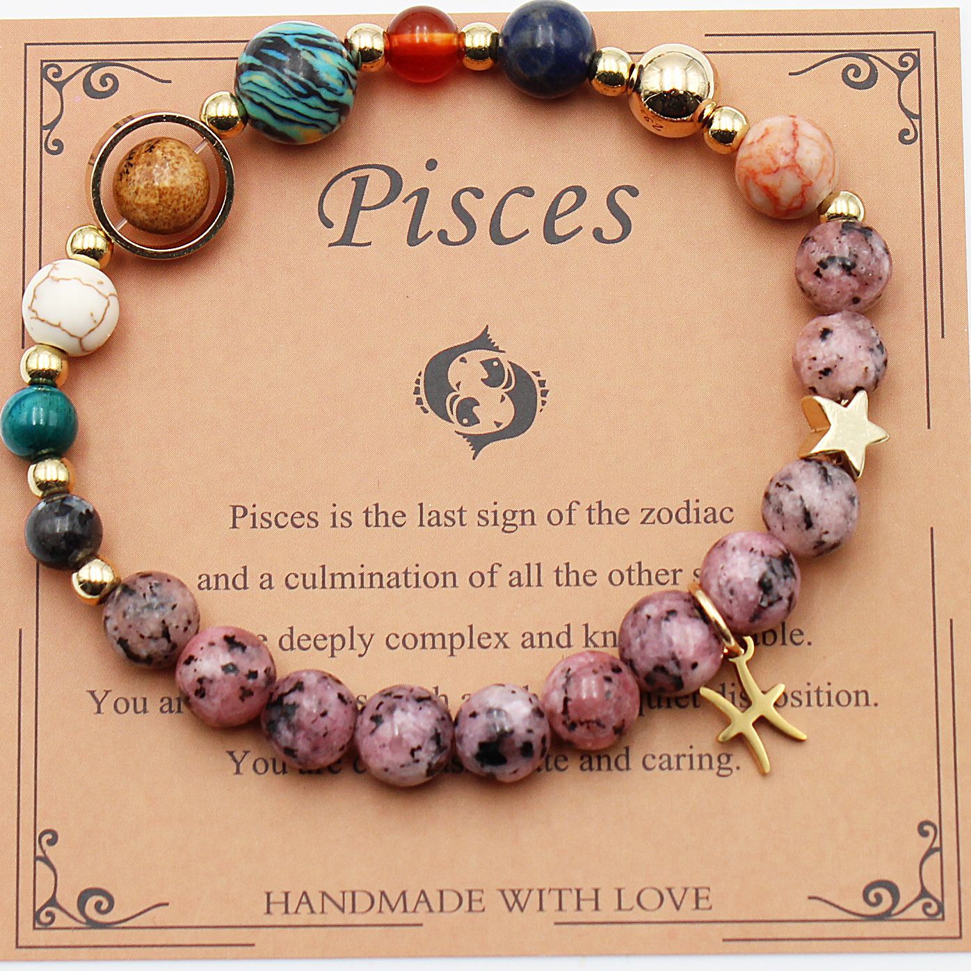 Sacrametal Stone Zodiac Bracelet: Eight Planets, Intention & Guidance