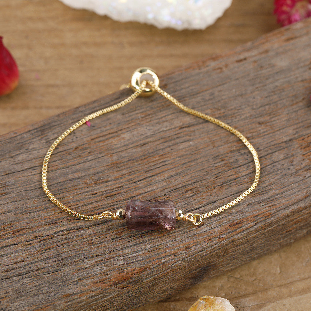 Sacrametal Healing Crystal Bracelet : Minimalist Intention Jewelry
