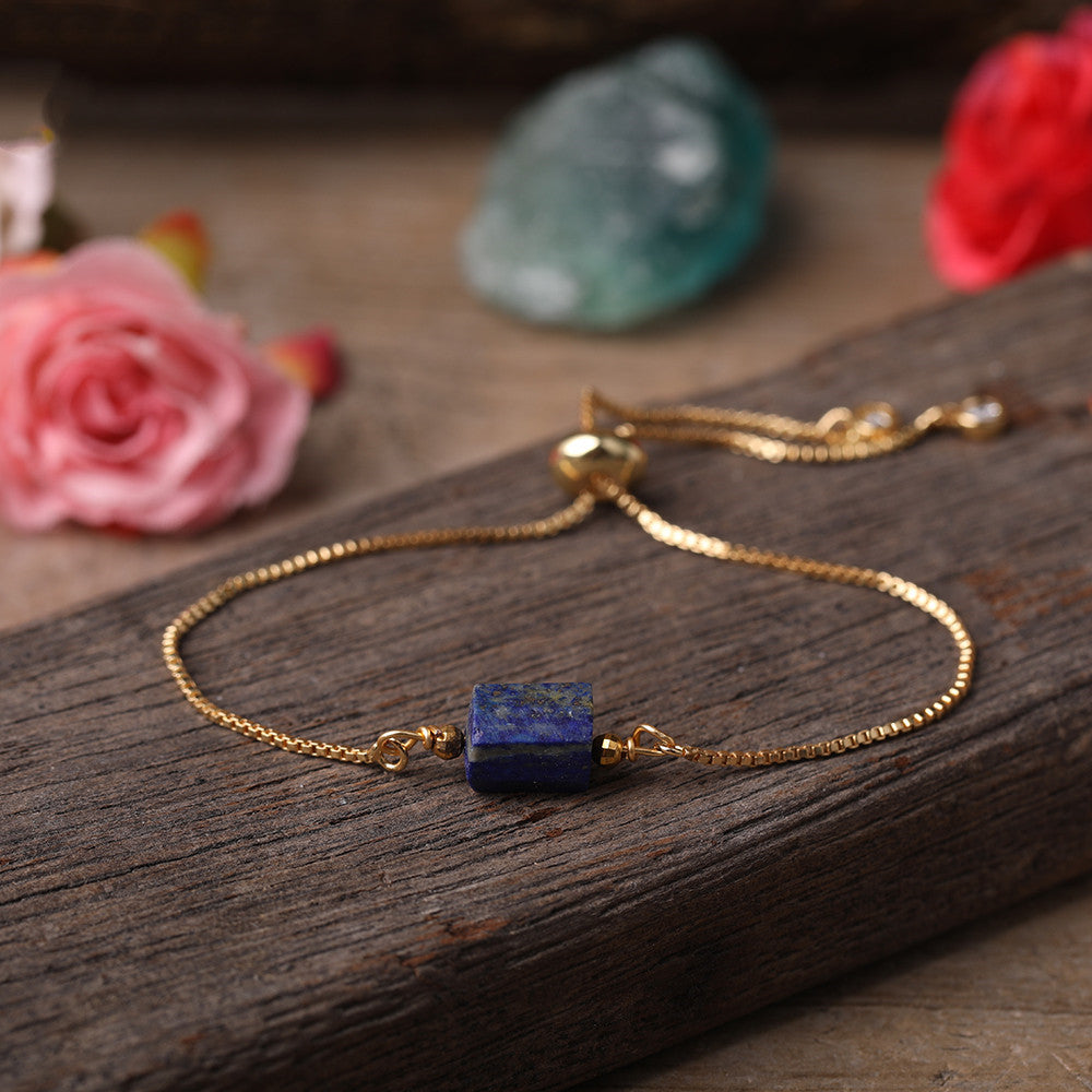 Sacrametal Healing Crystal Bracelet : Minimalist Intention Jewelry