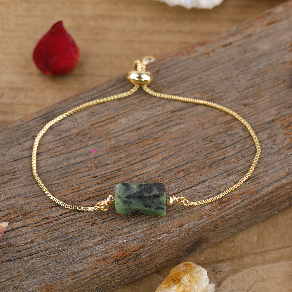 Sacrametal Healing Crystal Bracelet : Minimalist Intention Jewelry