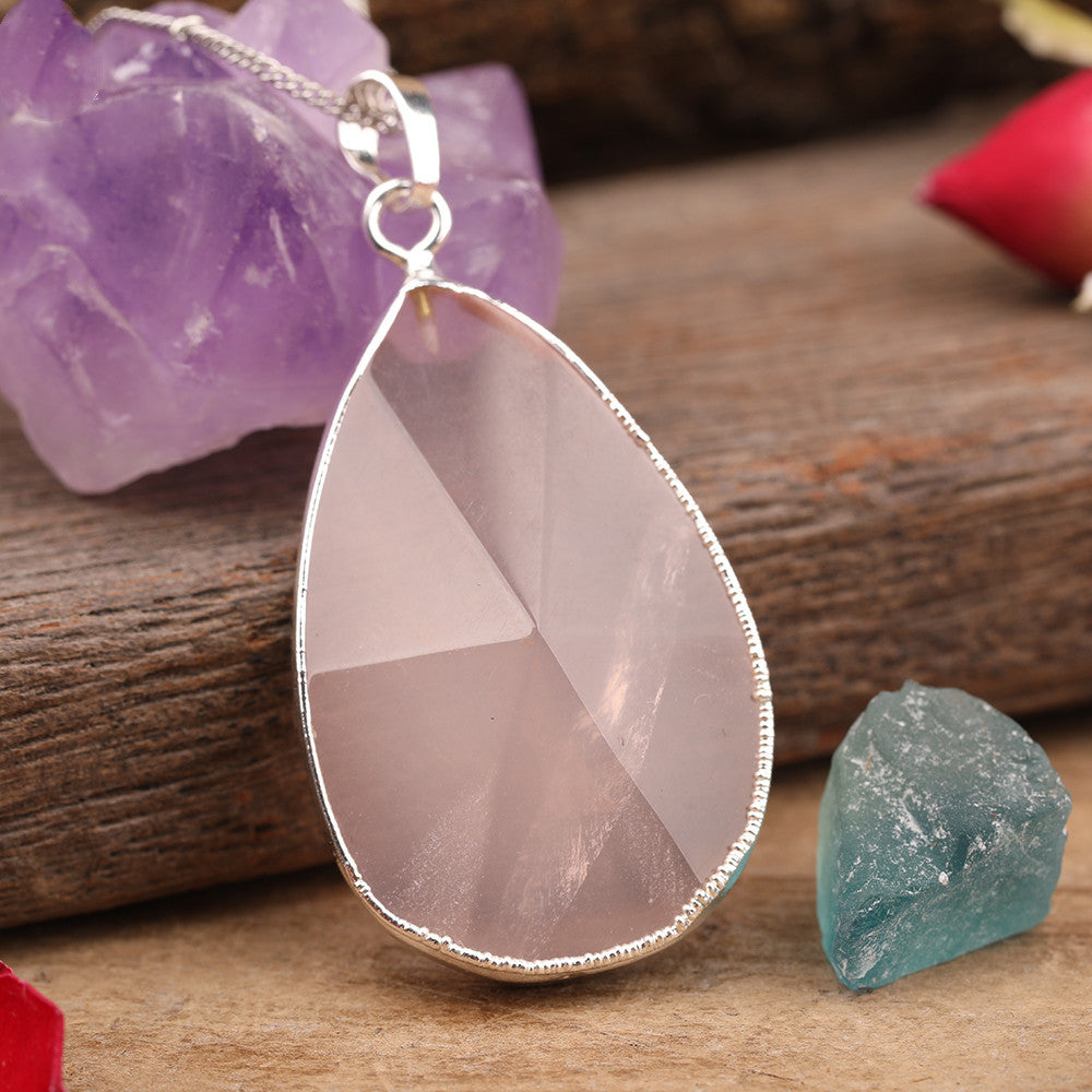 Healing Crystal Waterdrop Pendant | Intention & Clarity