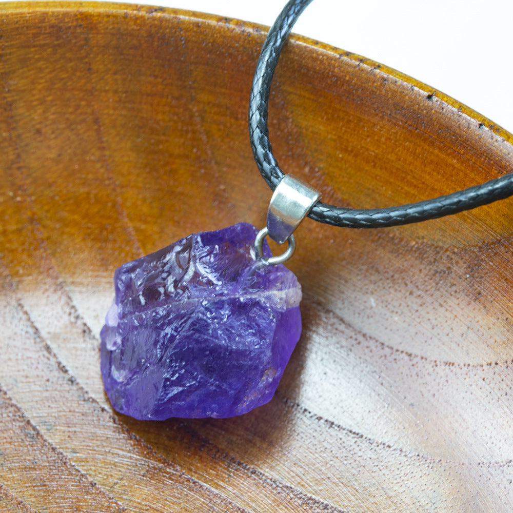 Handcrafted Crystal Tower Necklace - Amethyst, Rose Quartz, Citrine & More