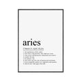 Sacrametal Canvas Zodiac Art: Constellation Affirmation Poster