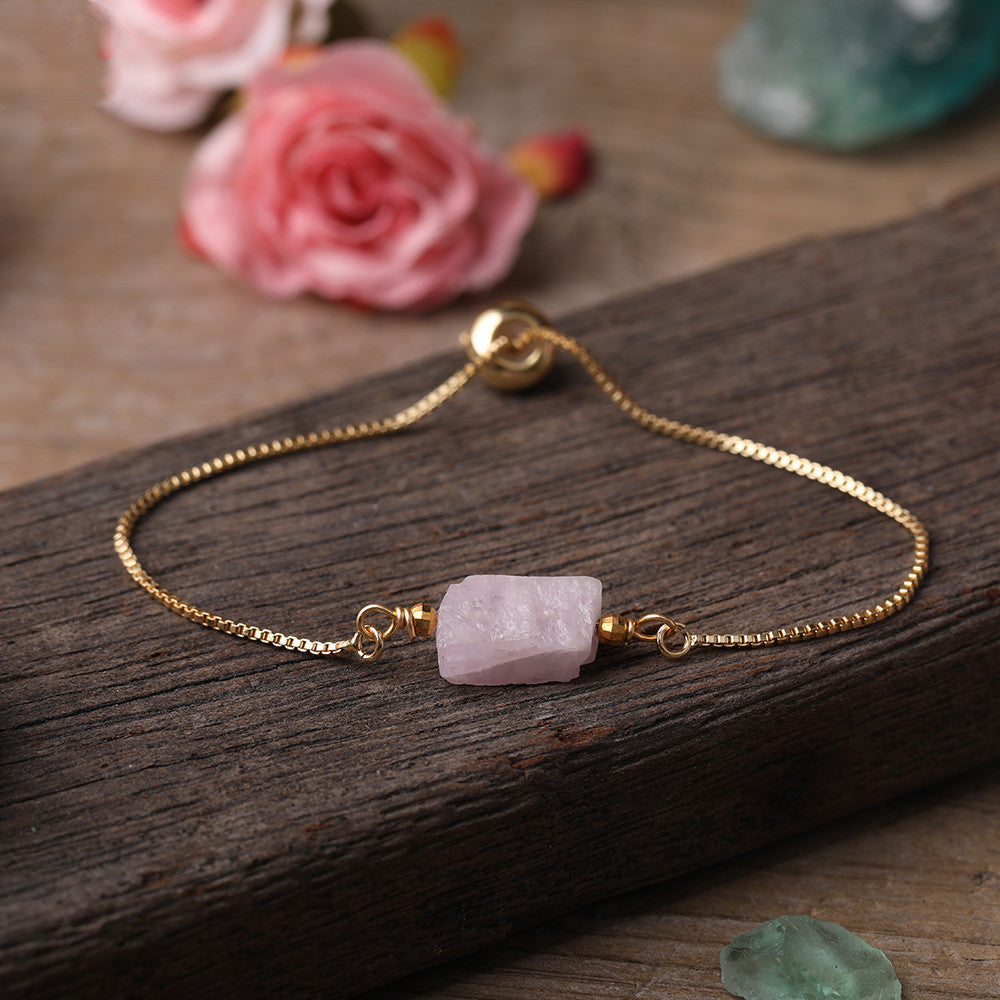 Sacrametal Healing Crystal Bracelet : Minimalist Intention Jewelry
