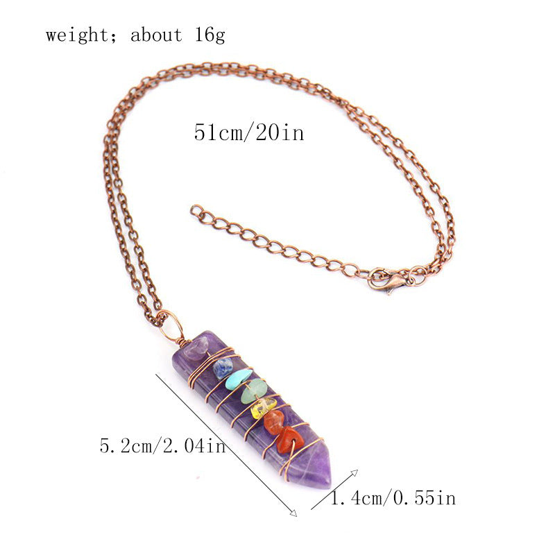 Healing Crystal Unity Pendant Necklace