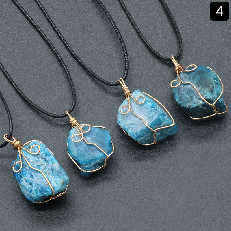 Sacrametal Wire Wrapped Crystal Pendant: Intention & Grounding