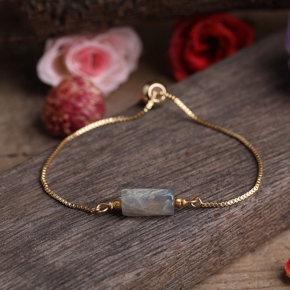 Sacrametal Healing Crystal Bracelet : Minimalist Intention Jewelry