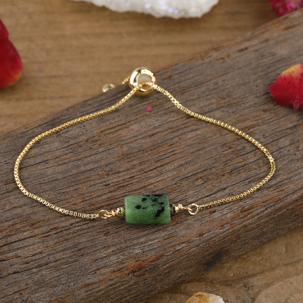 Sacrametal Healing Crystal Bracelet : Minimalist Intention Jewelry