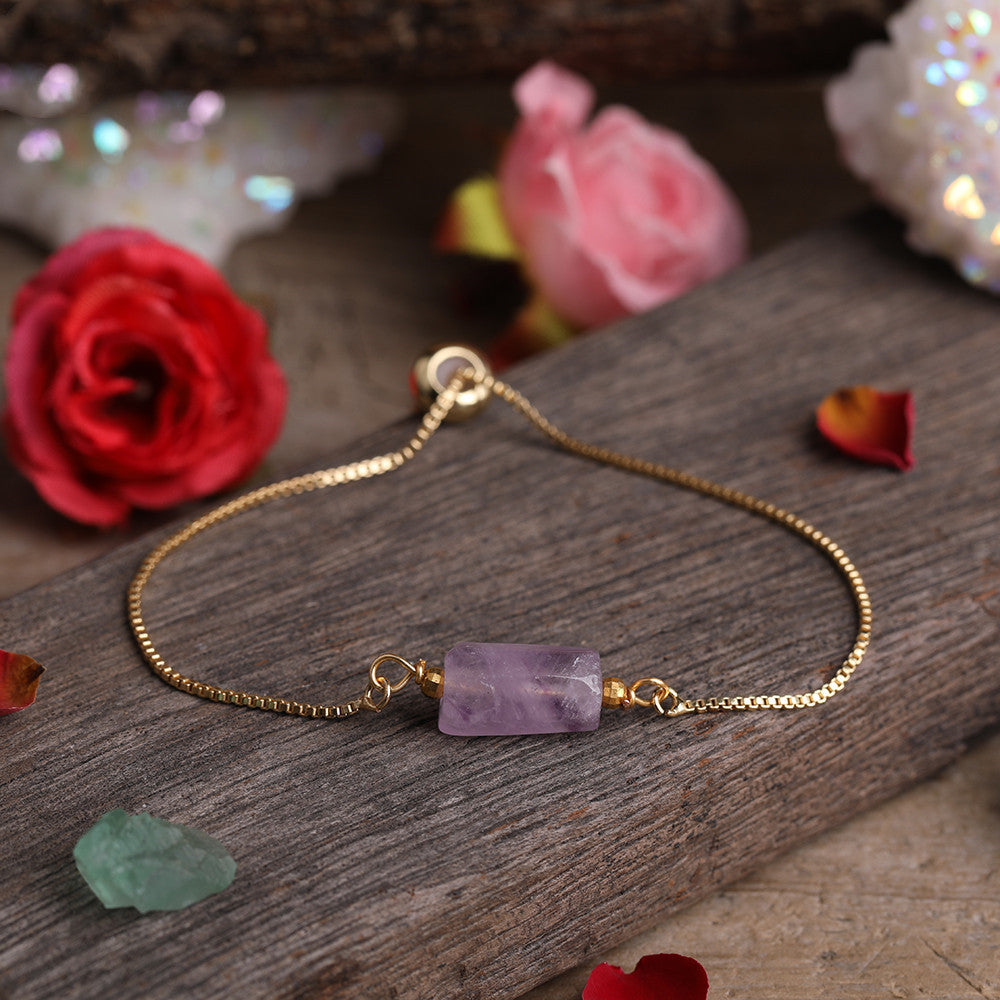 Sacrametal Healing Crystal Bracelet : Minimalist Intention Jewelry