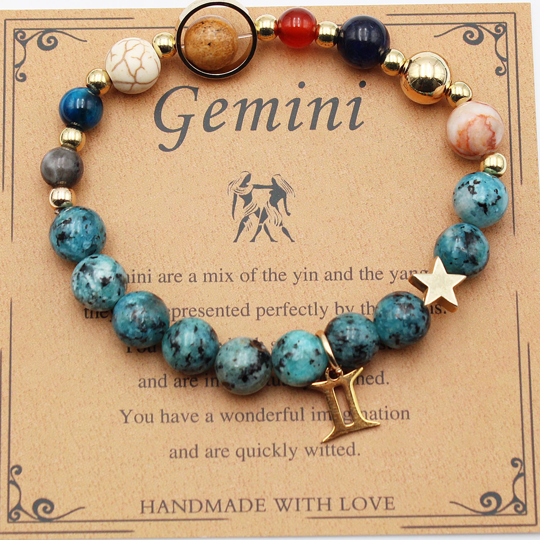 Sacrametal Stone Zodiac Bracelet: Eight Planets, Intention & Guidance