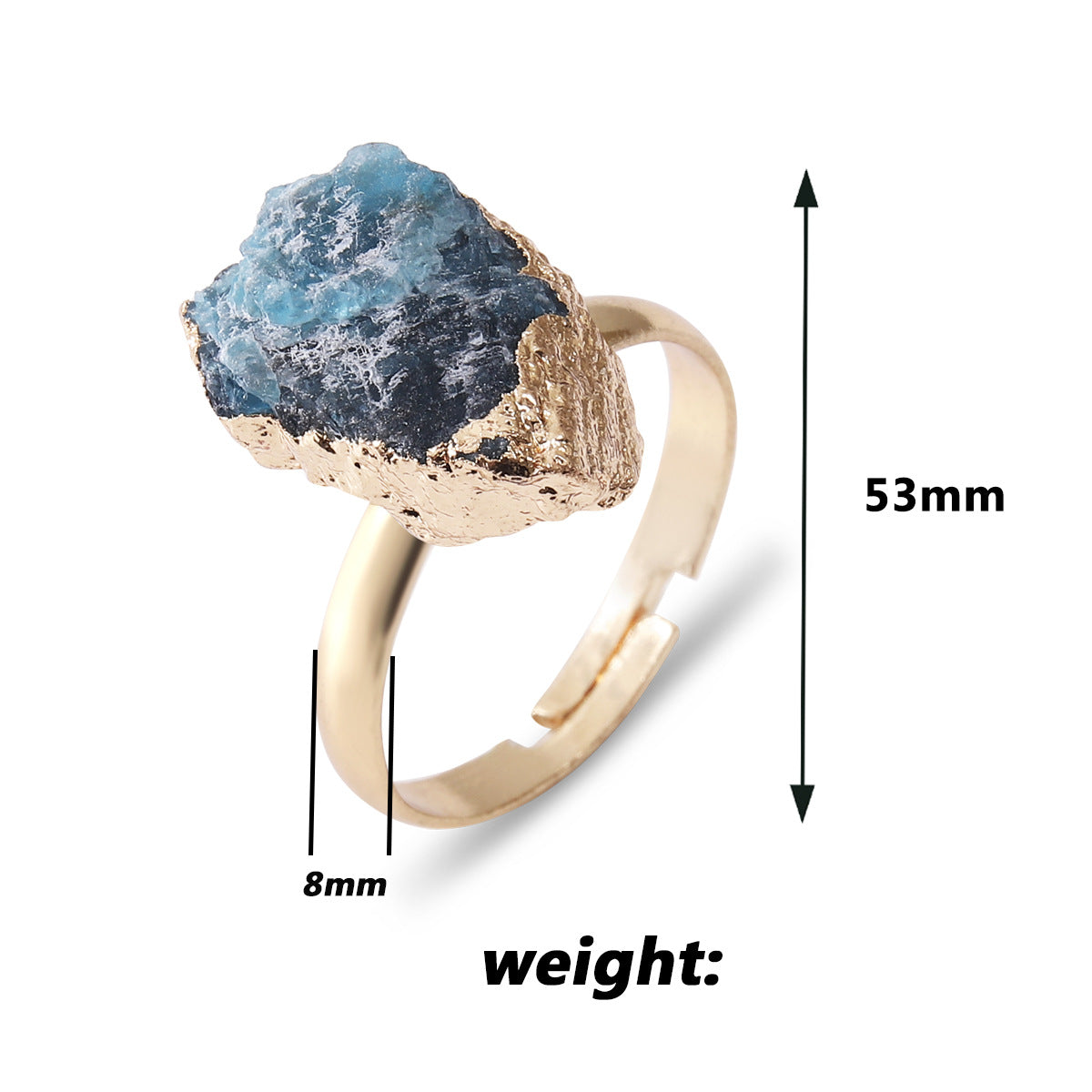 Green Flourite, Amethyst, Garnet Minimal Rings