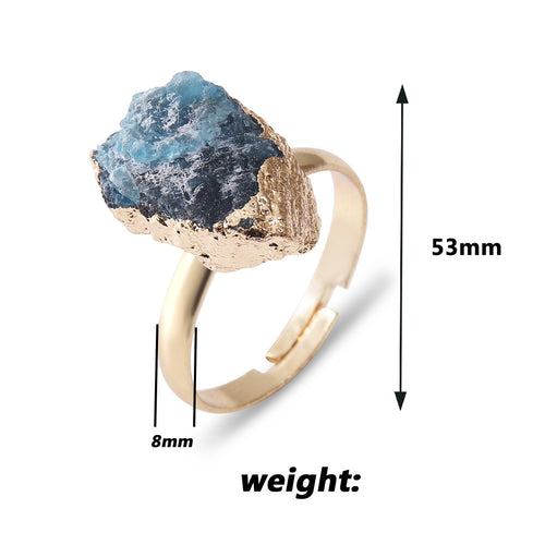 Green Flourite, Amethyst, Garnet Minimal Rings