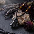 Sacrametal Black Tourmaline Amulet: Protection & Grounding Necklace