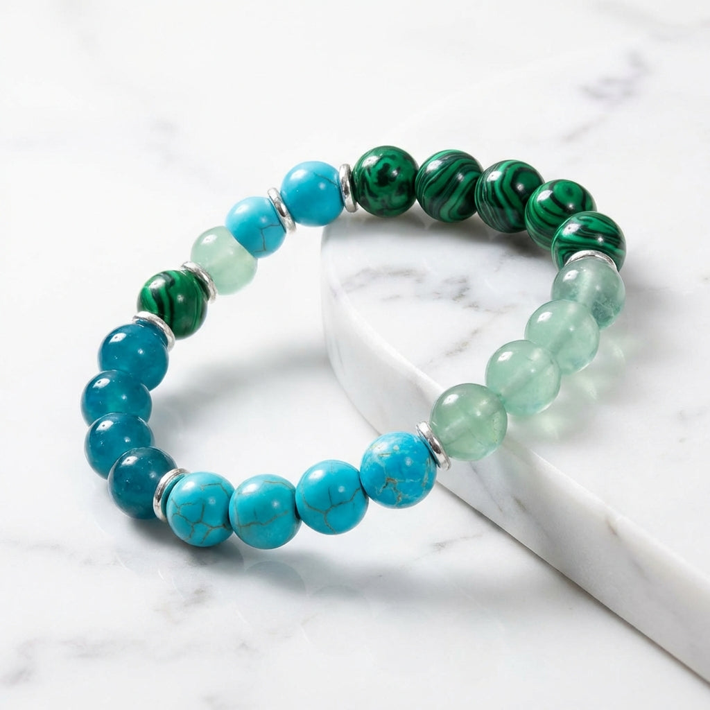 Healing Crystal Beaded Bracelet | Multi-Stone Intention