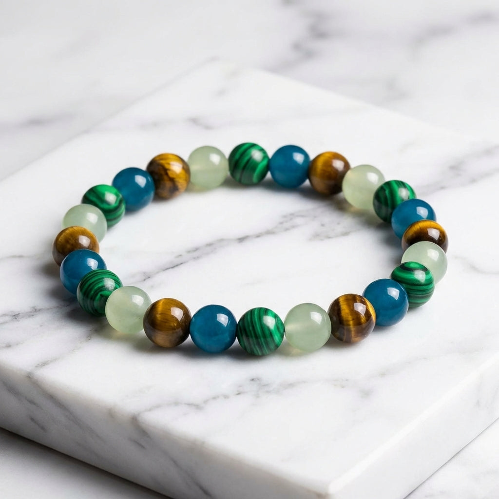 Healing Crystal Beaded Bracelet | Multi-Stone Intention