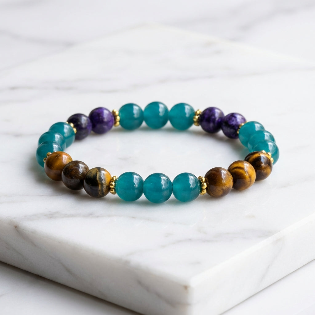 Healing Crystal Beaded Bracelet | Multi-Stone Intention