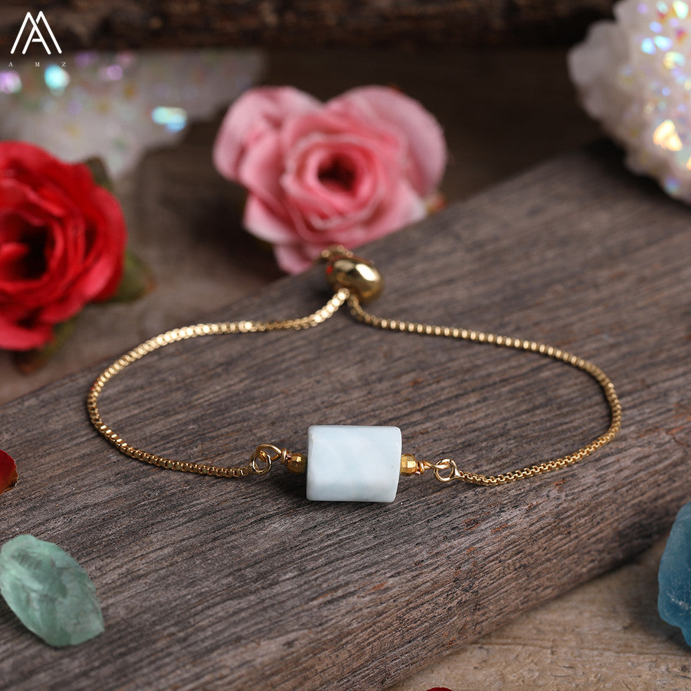 Sacrametal Healing Crystal Bracelet : Minimalist Intention Jewelry