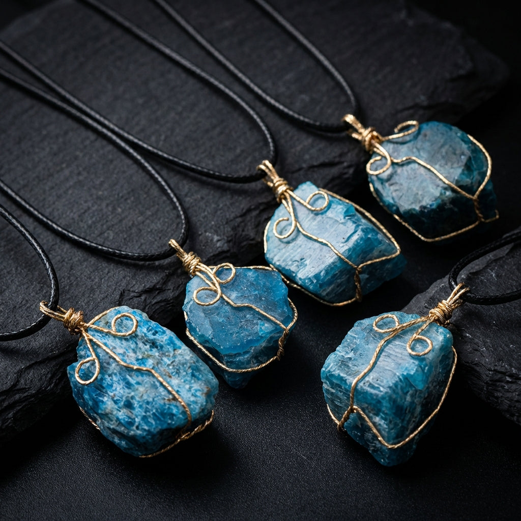 Sacrametal Wire Wrapped Crystal Pendant: Intention & Grounding