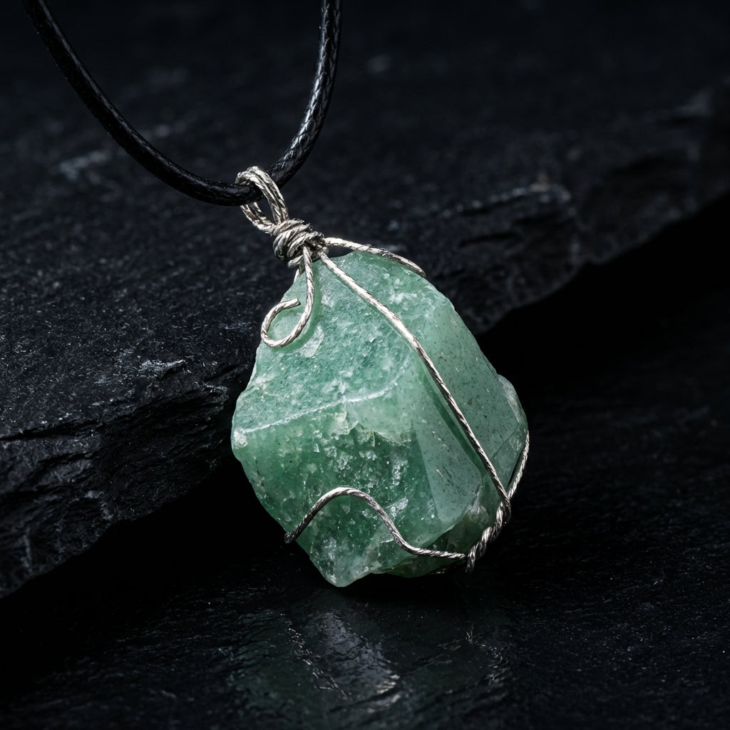 Sacrametal Wire Wrapped Crystal Pendant: Intention & Grounding