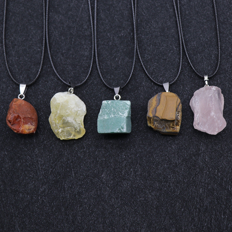 Handcrafted Crystal Tower Necklace - Amethyst, Rose Quartz, Citrine & More