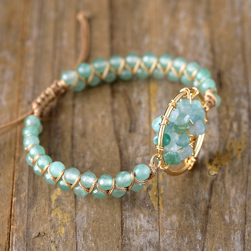 Sacrametal Woven Crystal Bracelet: Tree of Life Intention
