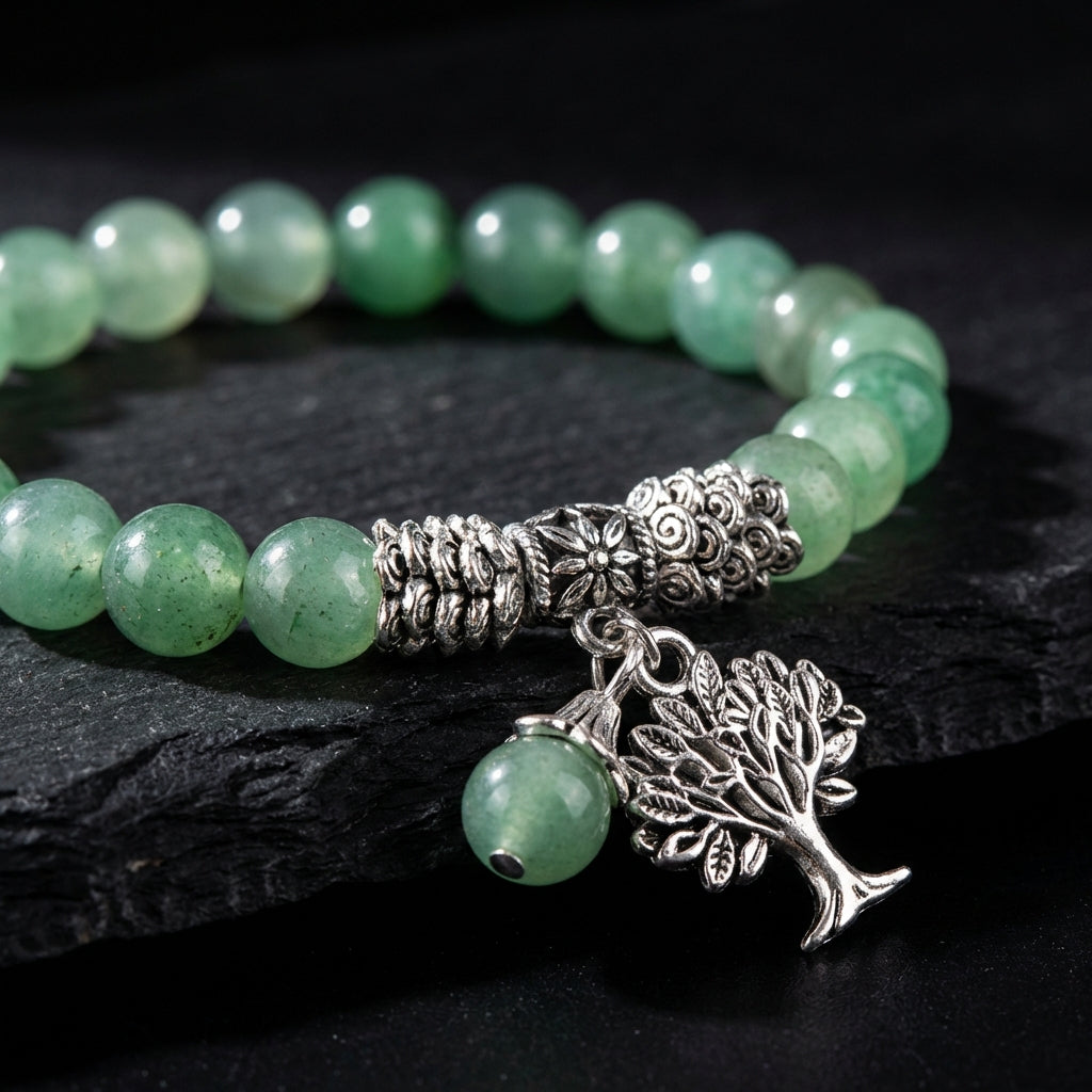 Aventurine Healing Crystal Bracelet: Grounding Intention