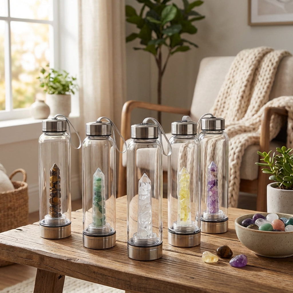 Sacrametal Crystal Infusion Vessel: Intention-Crafted, Portable Hydration