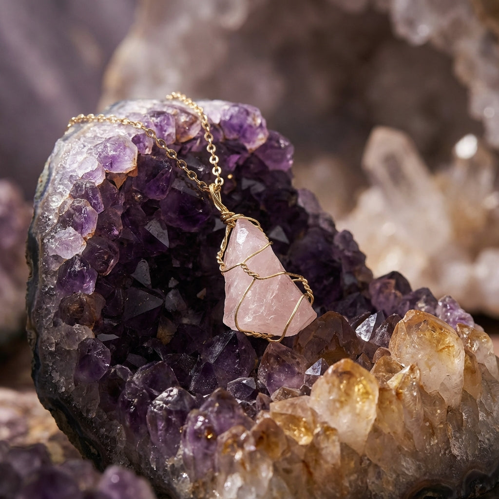 Sacrametal Healing Crystal Pendant: Choose Your Stone