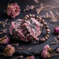 Rhodonite Healing Crystal Bracelet: Grounding Intention, Artisan-Threaded