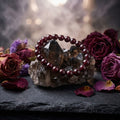Garnet Healing Crystal Bracelet: Intention Set in Artisan-Handled Fragments