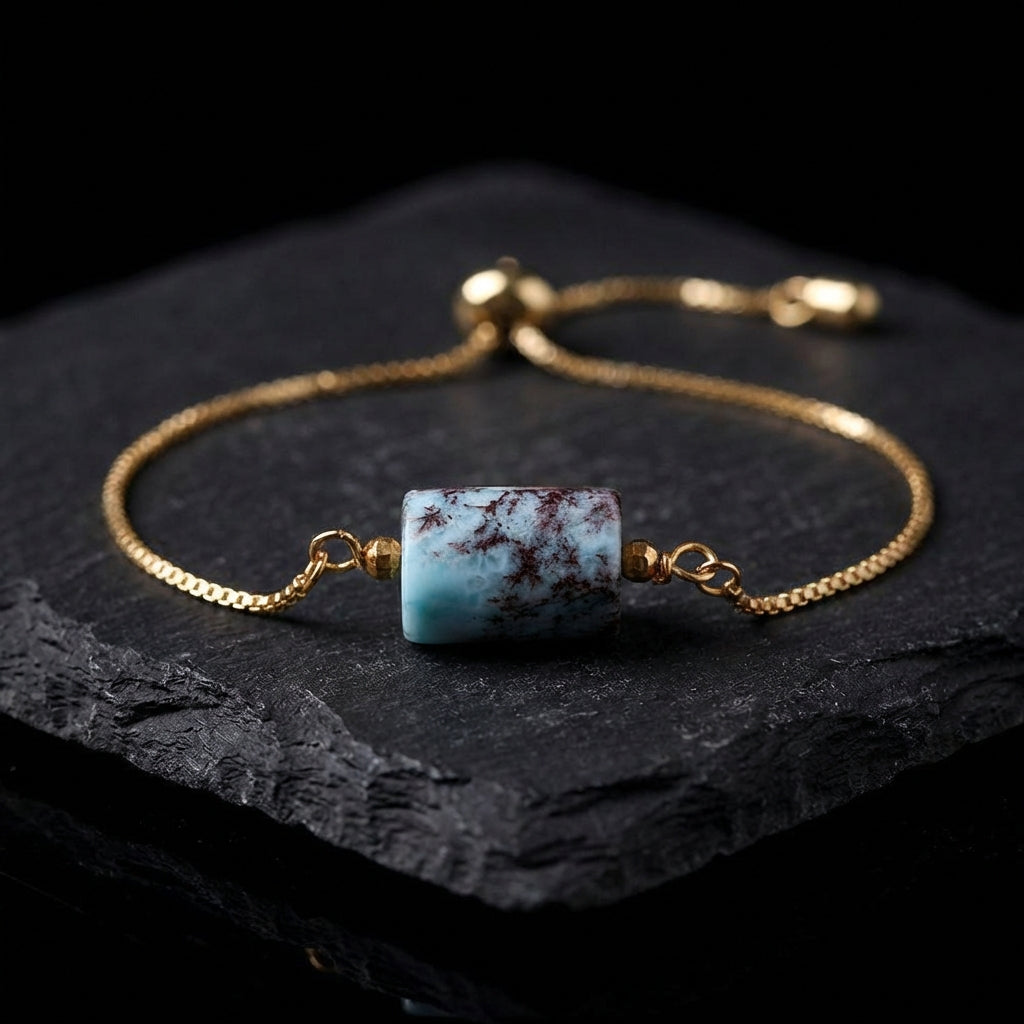 Sacrametal Healing Crystal Bracelet : Minimalist Intention Jewelry