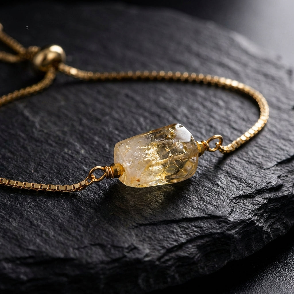 Sacrametal Healing Crystal Bracelet : Minimalist Intention Jewelry