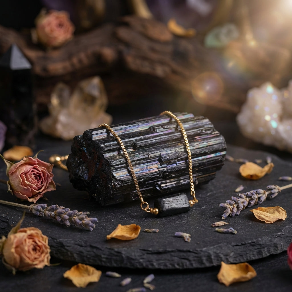 Sacrametal Healing Crystal Bracelet : Minimalist Intention Jewelry