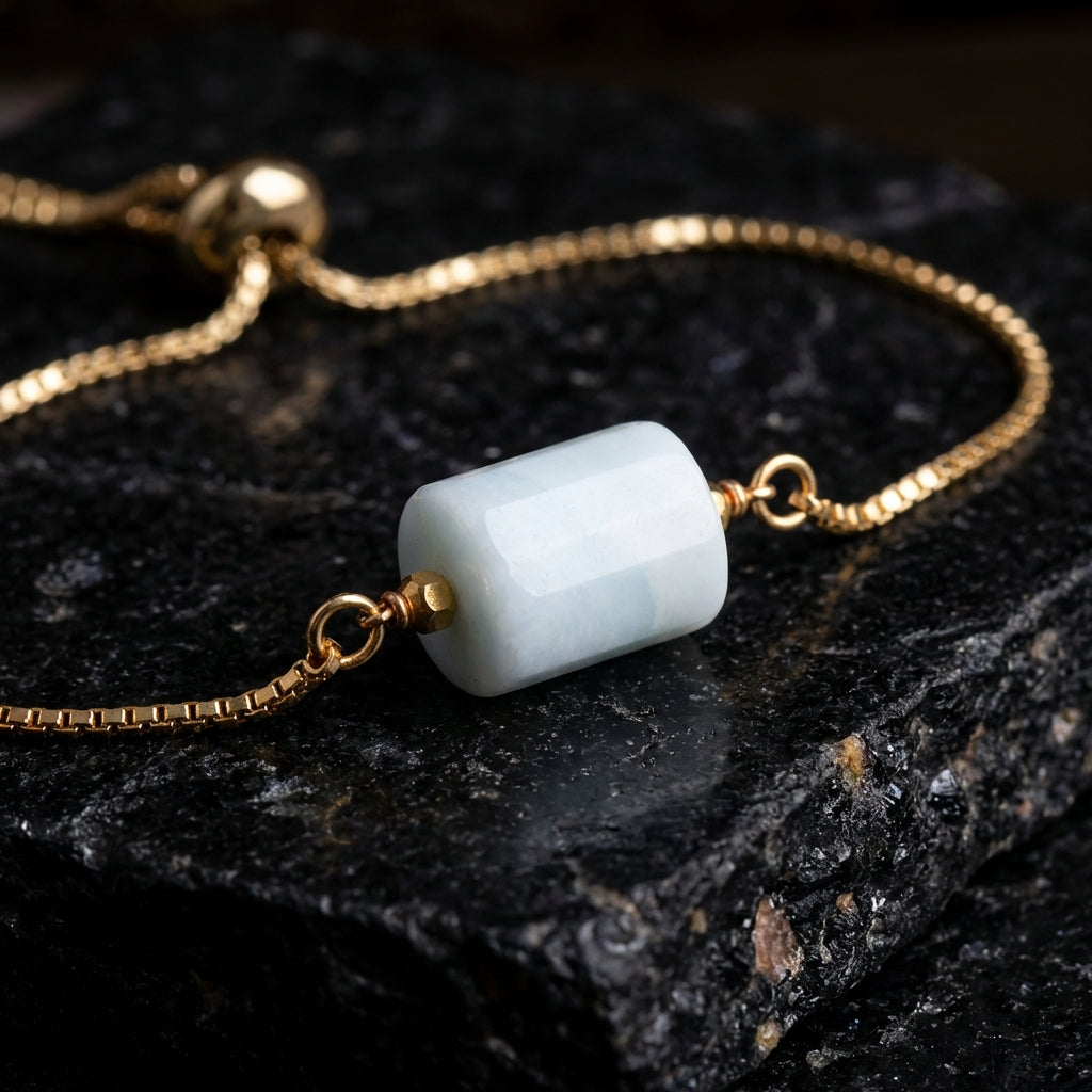 Sacrametal Healing Crystal Bracelet : Minimalist Intention Jewelry