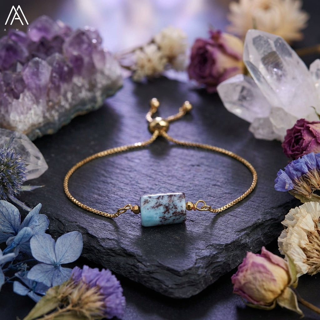 Sacrametal Healing Crystal Bracelet : Minimalist Intention Jewelry