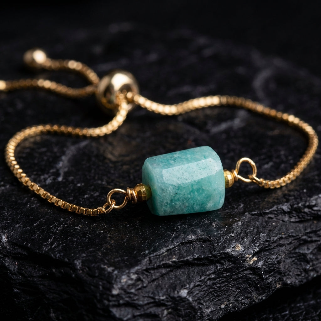 Sacrametal Healing Crystal Bracelet : Minimalist Intention Jewelry